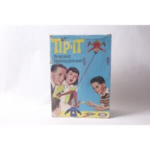 1960s Ideal Tip-it Vintage Balancing Game Family Night Children ~ 260415-WH J-1